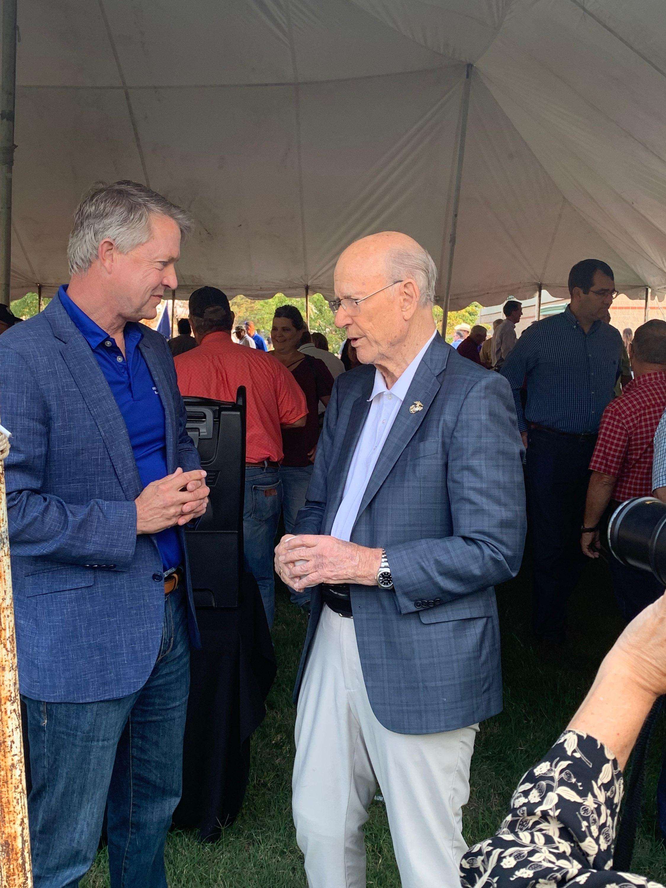 Pat Roberts and Roger Marshall-Courtesy Sen. Marshall's office