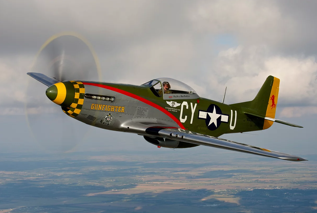 The P-51 gunfighter will be featured in this weekend's Great Bend Airfest (photo from P51gunfighter.com)