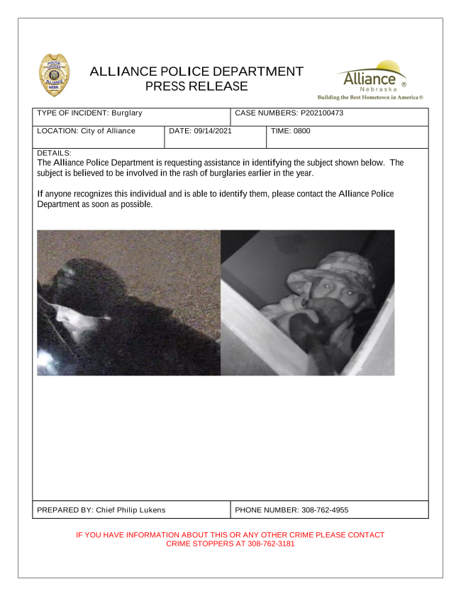 Photo by: Alliance Police Dept.&nbsp;