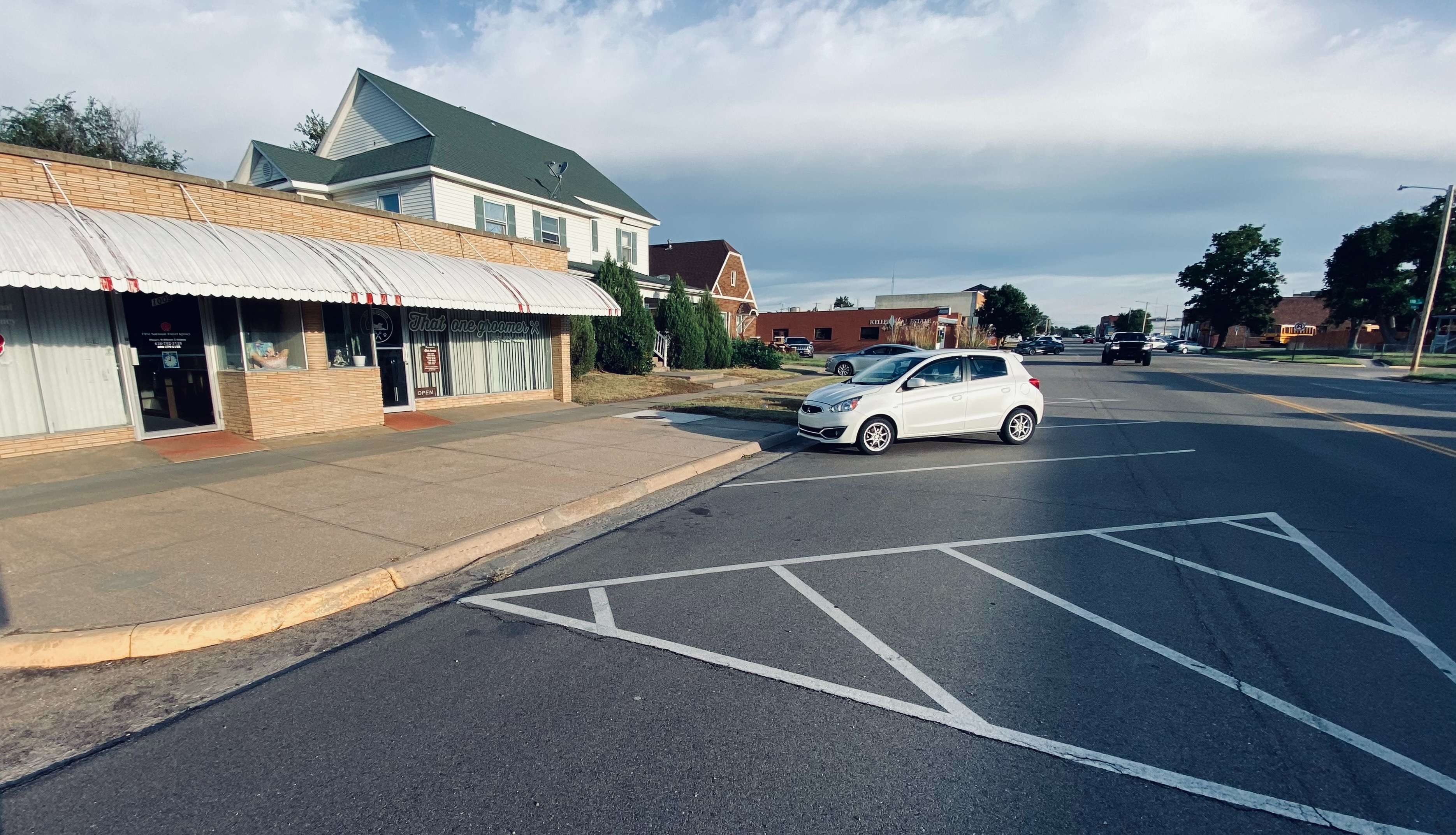 Great Bend approved for a 15-minute parking stall in front of That One Groomer and First National Travel Agency.