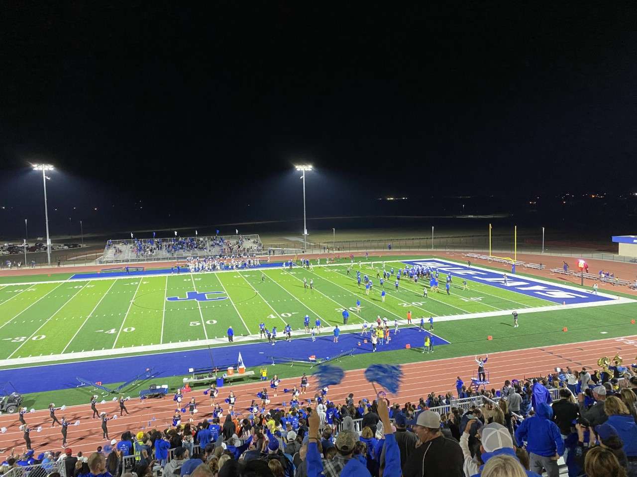 Blue Jays celebrate on the field after the victory