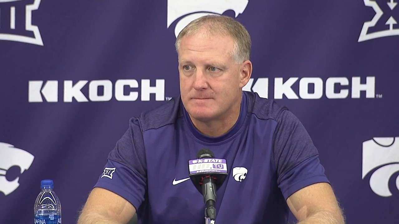 Head Coach Chris Klieman. Photo courtesy <a href="http://kstatesports.com">kstatesports.com</a>