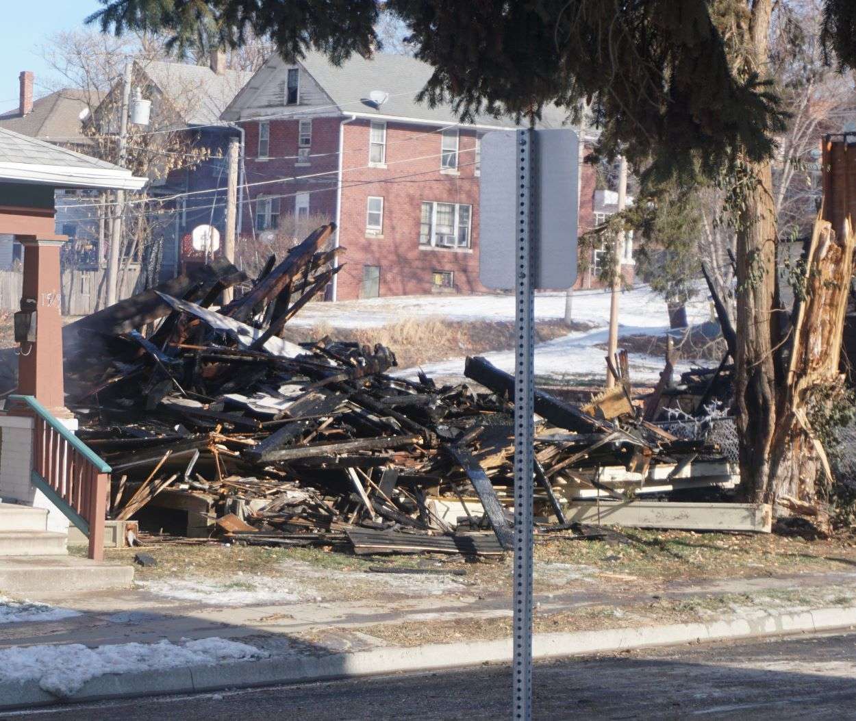 A couple of the houses were total losses/Photo by Tommy Rezac