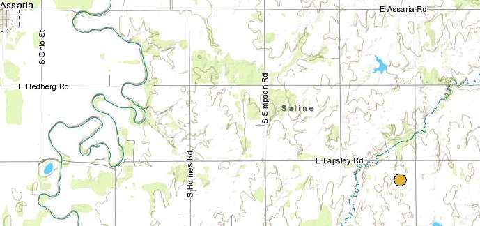 <b>The 5:41 a.m. Friday, 2.2 magnitude quake.</b>