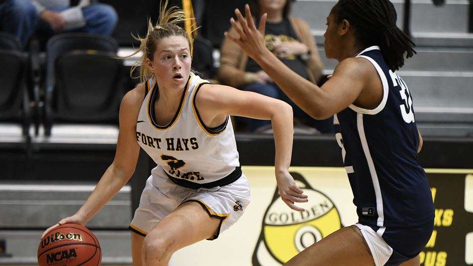 <b>FHSU's Sydney Golladay. </b>Photo by Nicole Heitmann courtesy <a href="http://fhsuathletics.com">fhsuathletics.com</a>