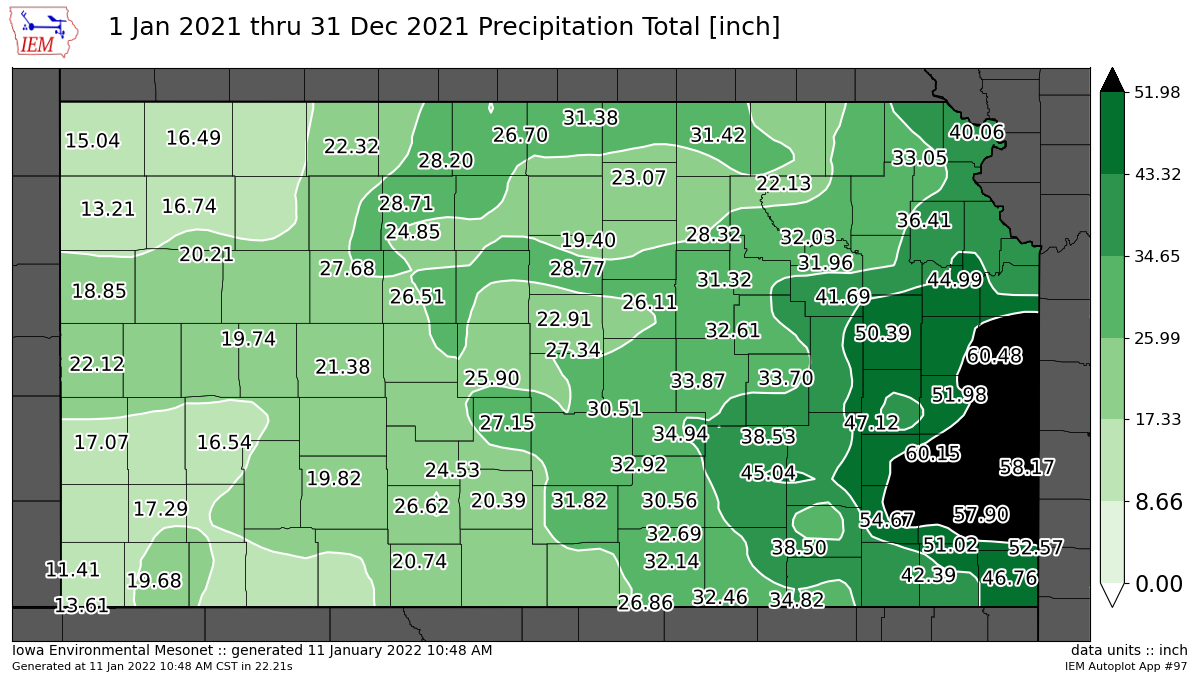 National Weather Service Salina warmer, drier in 2021