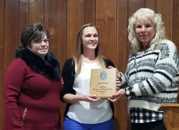 Pictured (l-r) :&nbsp; Blanche Randolph, Amanda Leider and chamber board member Barbie Applegarth.&nbsp; (Kevin Horn photo)