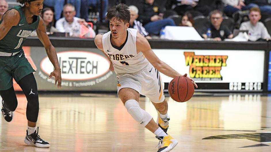 FHSU's Kaleb Hammeke scored 22 points in the Tigers win over Missouri Southern Thursday at Gross Memorial Coliseum (Courtesy FHSU Athletics, Nicole Heitmann)