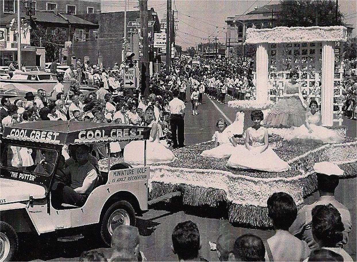 Cool Crest float featured in the Apple Blossom Parade in the 1960's, the float pictured will be recreated by David Freidel in this years parade/ Photo provided by Michelle Wolfe