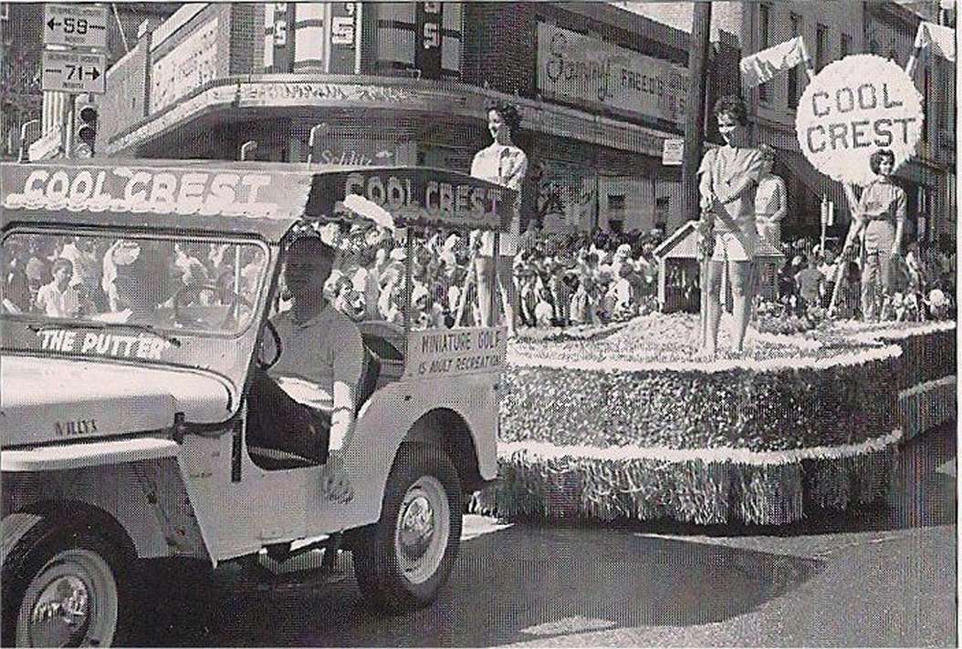 Cool Crest float in 1961 Apple Blossom parade, Executive Director Michelle Wolfe invites people to recreate these floats as Apple Blossom celebrates Cool Crest in this years parade/ Photo provided by Michelle Wolfe