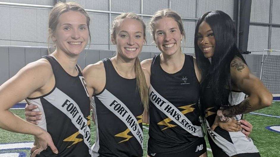 FHSU's record 4x400 relay team (Courtesy FHSU Athletics)