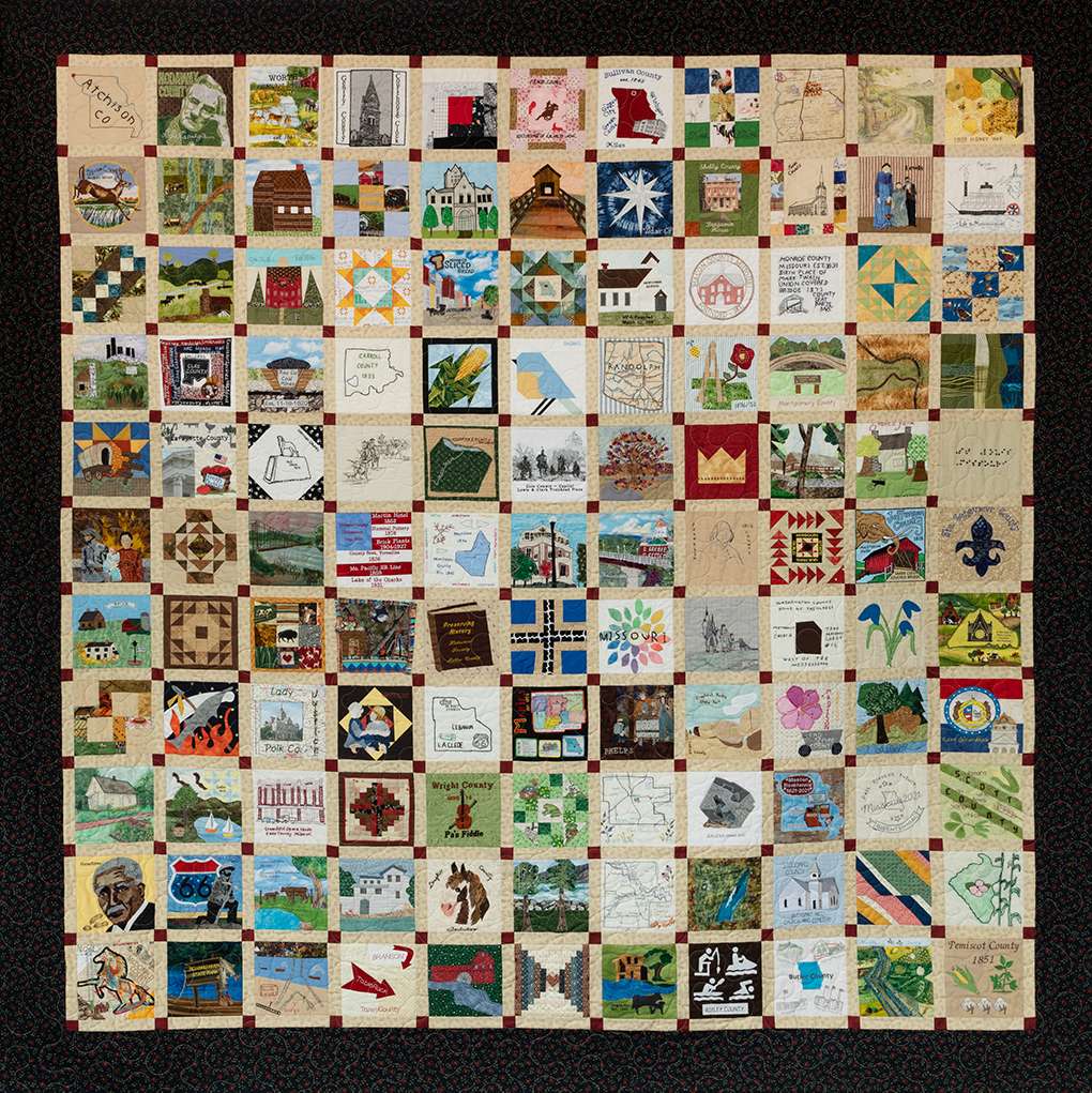 Missouri Bicentennial Quilt/ Photo provided by Beth Pike of the Missouri Historical Society