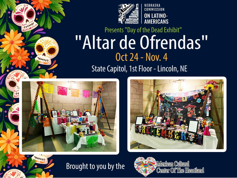 Day of the Dead in the State Capitol (Courtesy of Nebraska Commission on Latino-Americans)