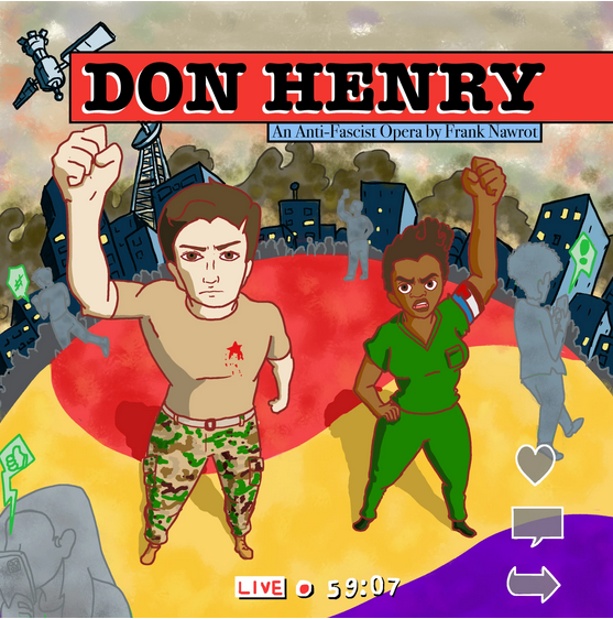 Album art for Frank Nawrot's opera, "Don Henry." It is available to stream on many podcast platforms.