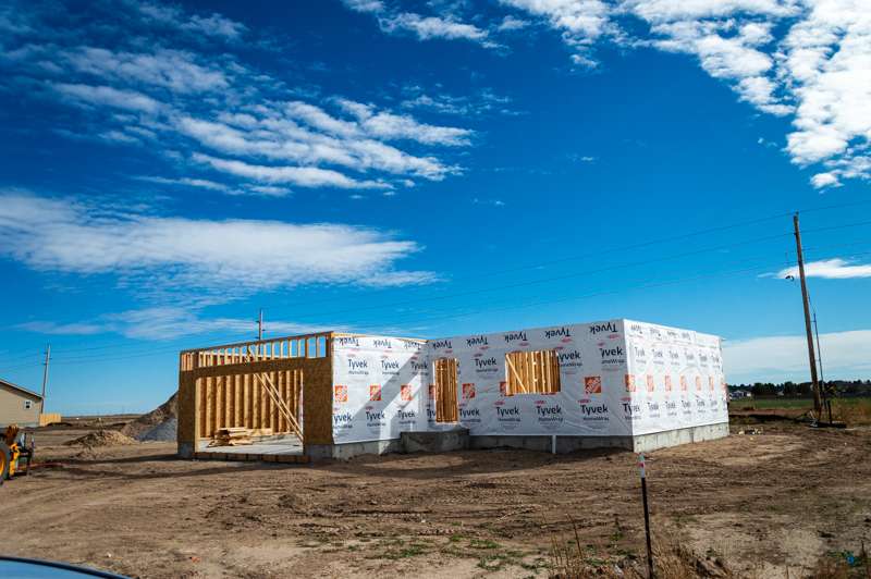 Construction in the Tallgrass Addition. File photo