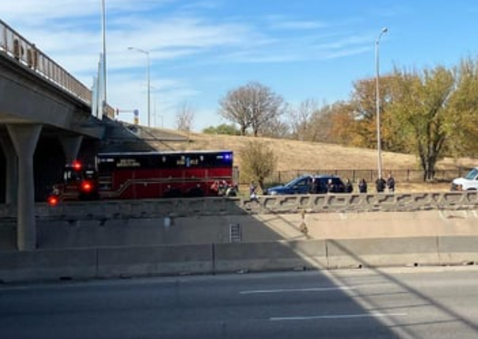 First responders on the scene of the submersion photo courtesy KAKE