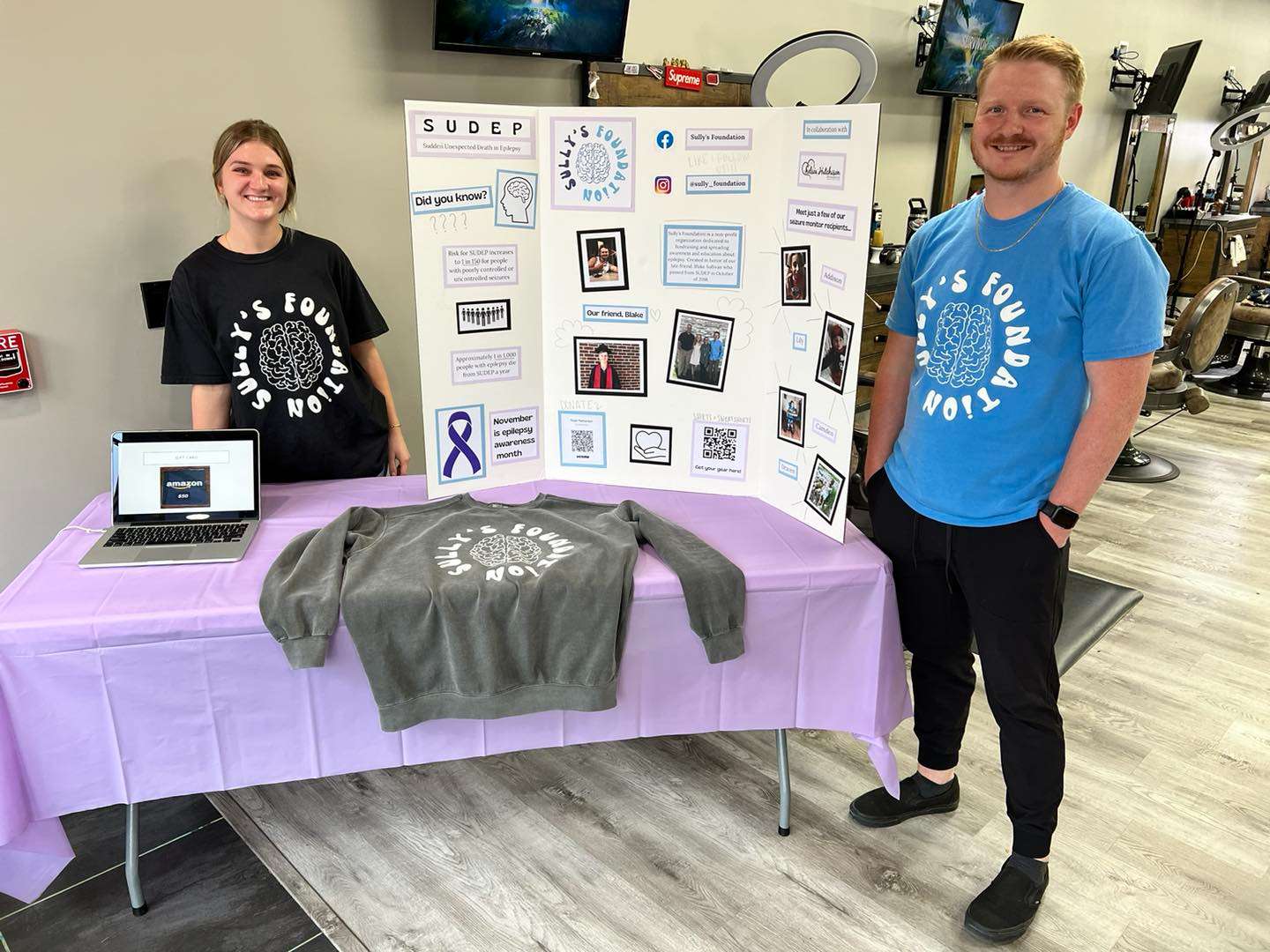 GBHS grads Kiley and Shade Wondra raising awareness for epilepsy for Sully's Foundation.