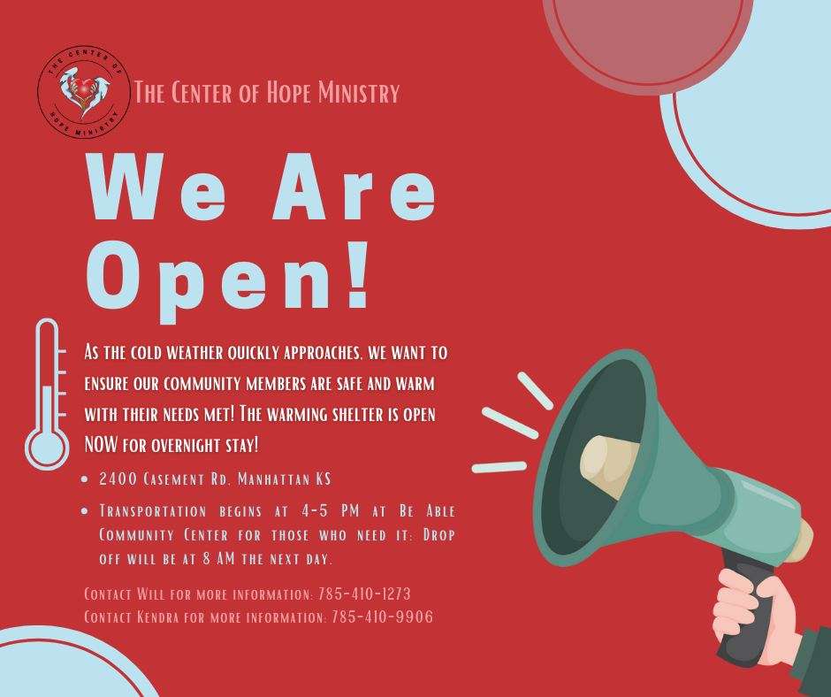 Center of Hope warming shelter opens for Winer