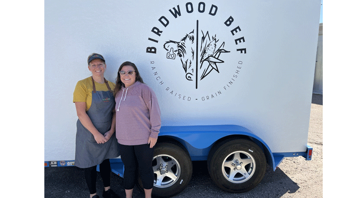 Kim Lows, Hershey Public Schools Food Service Director, and Kayla Star, co-owner of Birdwood Beef
