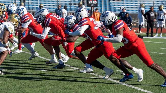 Blue Dragon Football is No. 1 for a seventh consecutive week. The Blue Dragons head into the NJCAA postseason No. 1 for the second time in three seasons. (Andrew Carpenter/Blue Dragon Sports Information)<br>