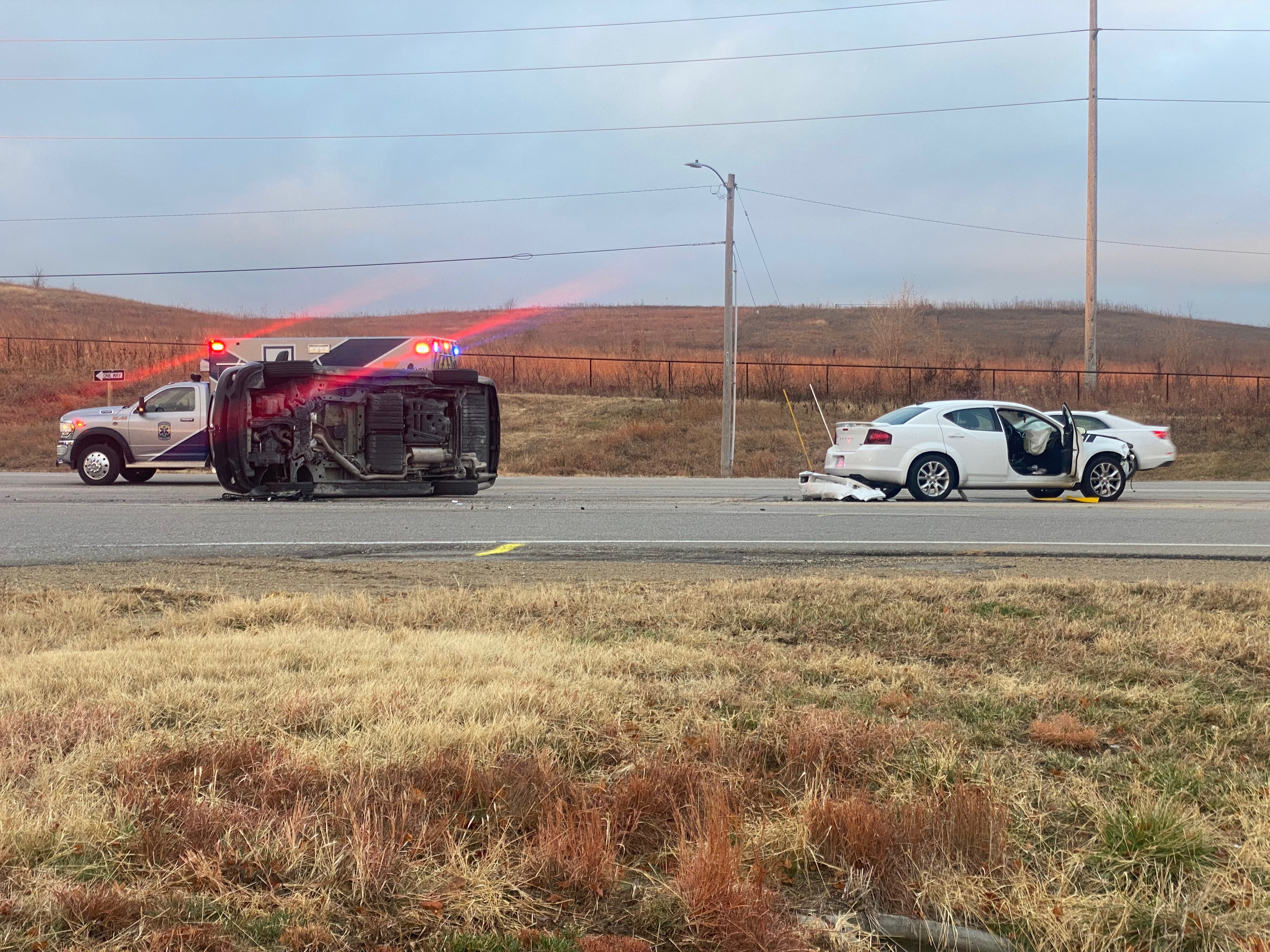 Crash slows traffic on Tuttle Creek Blvd Tuesday morning