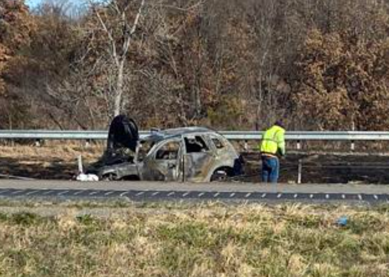 Fatal crash scene -photo courtesy KOMU