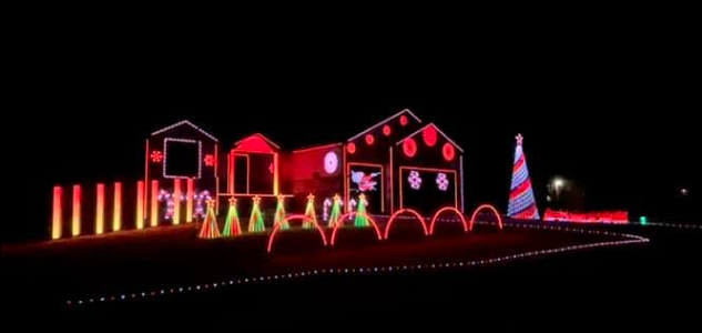 The Christmas light display at 252 W. 15th Street in Hoisington has grown to more than 35,000 lights.