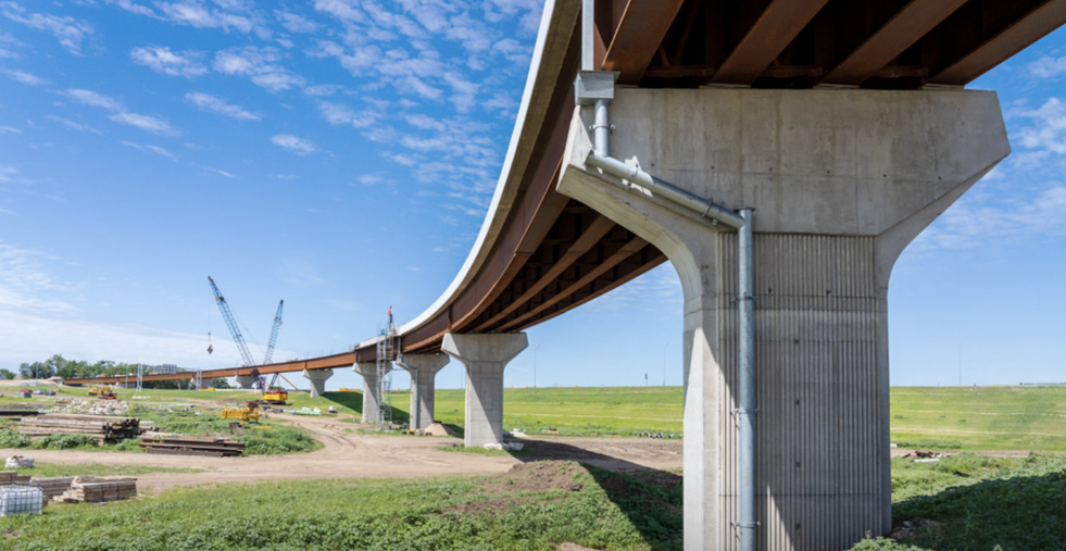 Early construction on the Lincoln South Beltway, which is scheduled to open on Wednesday. (Courtesy of the Nebraska Department of Transportation)