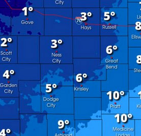 Bundle up: Cold snap bringing bitter weather to NW Kansas