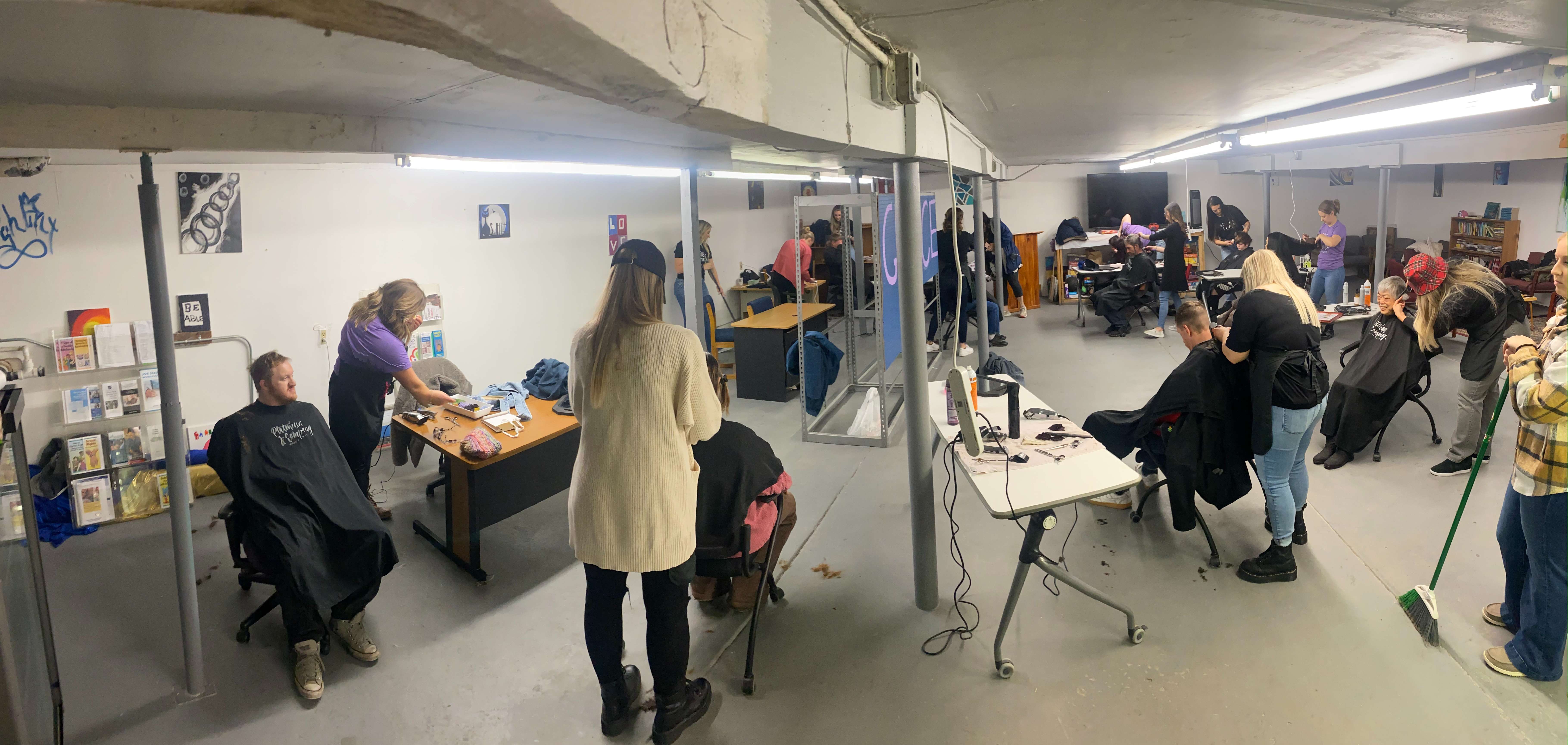 Platinum & Company cut hair at Be Able Community