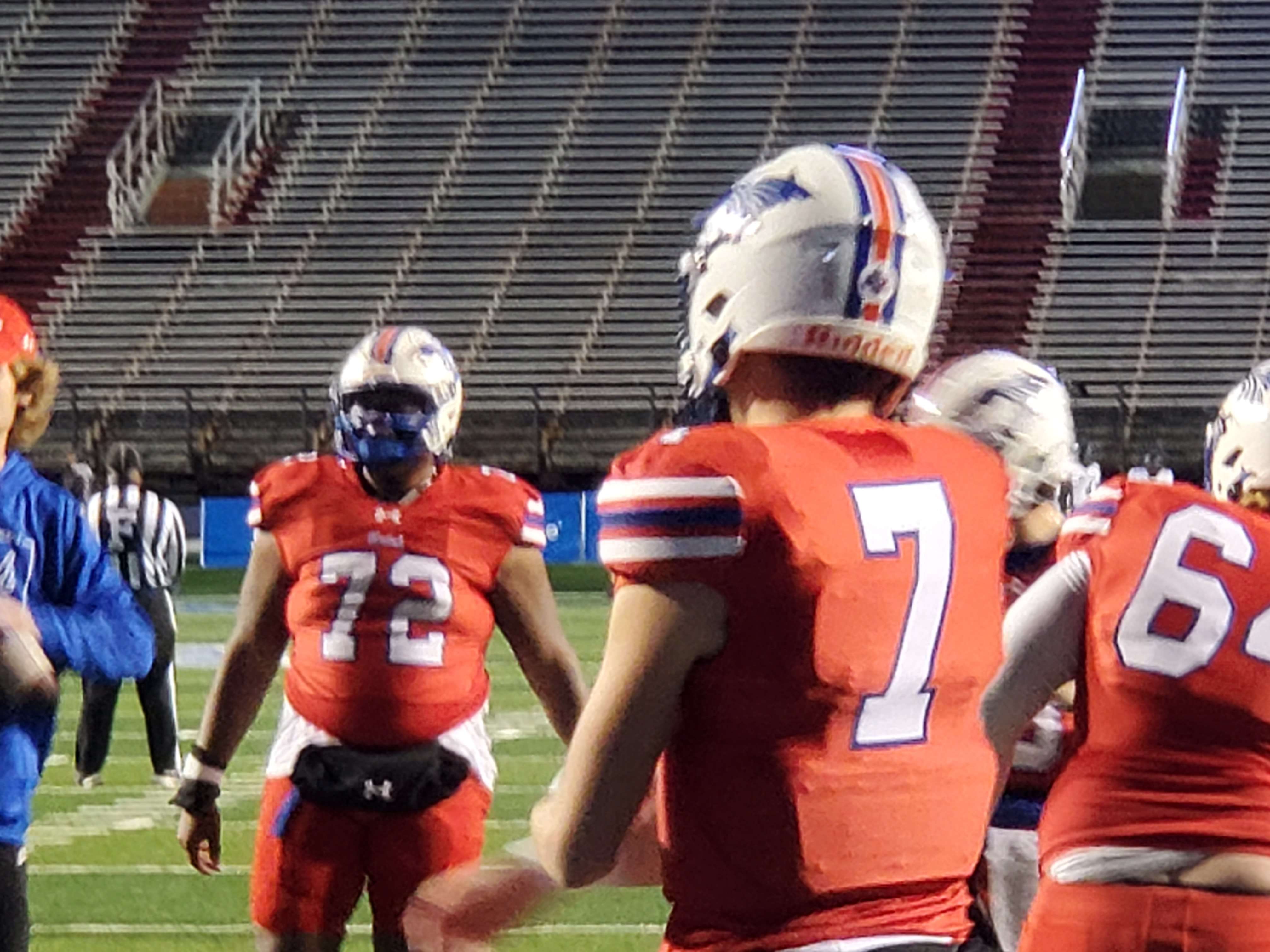 Hutchinson's all-time leading passer, Dylan Laible, went 16 of 37 Wednesday night for 137 yards. He was sacked six times.