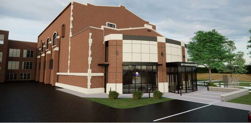 <b>A rendering of what the exterior of Sams Chapel will look like. </b>Rendering courtesy KWU
