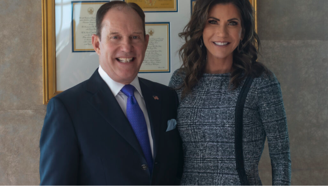 Charles Herbster and South Dakota Gov. Kristi Noem (Courtesy of Herbster for Nebraska)