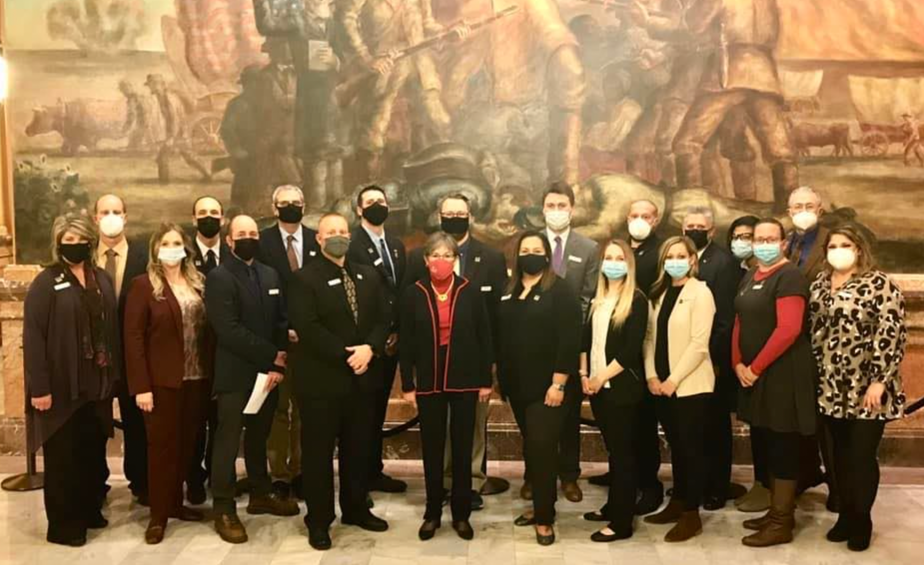 The class met with Gov. Kelly last month-courtesy photo