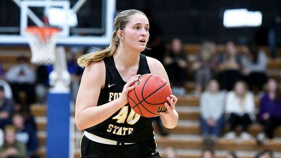 Jessie Sallach scored 10 points off the bench in the FHSU women's loss at Northeastern State Monday afternoon in Tahlequah. (Courtesy FHSU Athletics, Ryan Prickett)