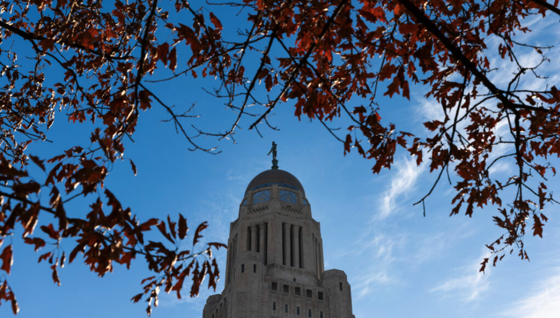 The Nebraska State Capitol Building in Lincoln. (Rebecca S. Gratz for the Nebraska Examiner)