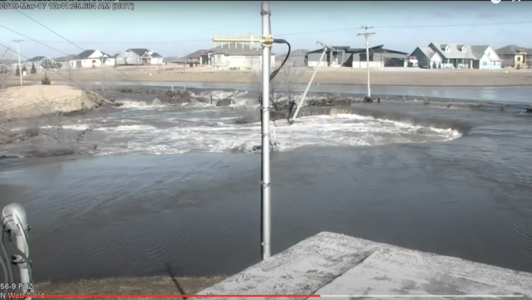 During flooding in 2019, a well operated by the City of Lincoln quickly was inundated by floodwaters (Courtesy of City of Lincoln)