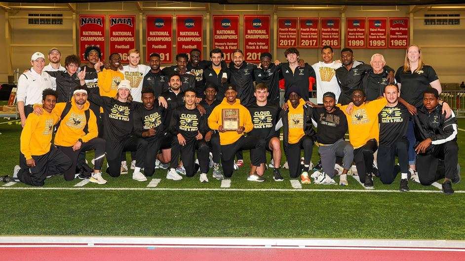 <b>The Cloud County men's track and field team earned their fourth-consecutive NJCAA Region VI Indoor Track and Field Title this past weekend.</b> Photo by Ed Bailey/Butler Sports Information courtesy <a href="http://cloudtbirds.com">cloudtbirds.com</a>