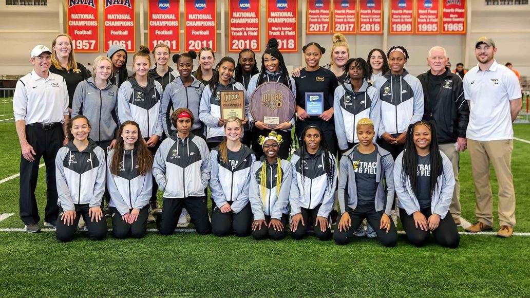 <b>The Cloud County women's track team earned a second-consecutive Region VI Indoor Track Title on Sunday afternoon.</b> Photo by Ed Bailey/Butler Sports Information courtesy <a href="http://cloudtbirds.com">cloudtbirds.com</a>