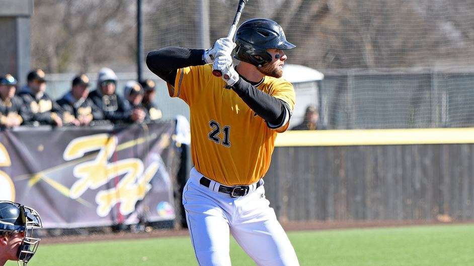 Grant Schmidt went 4-for-5 in the Tigers series finale at Washburn Monday (Courtesy FHSU Athletics, Ryan Prickett)