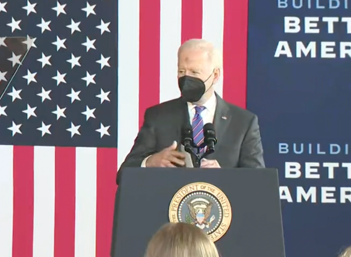 President Biden in Wisconsin on Wednesday-White House photo