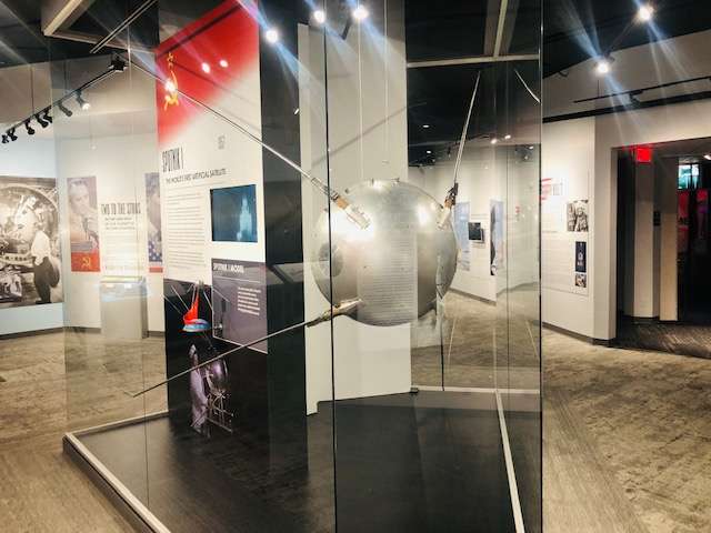 The renovation allows for visitors to see some of the space artifacts up-close, including the Sputnik display.