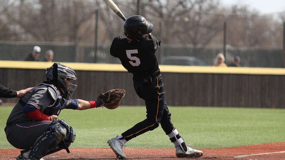 Conner Kessler had two hits in the Tigers loss to Emporia State Sunday afternoon at Larks Park (Courtesy FHSU Athletics, Allie Schweizer)