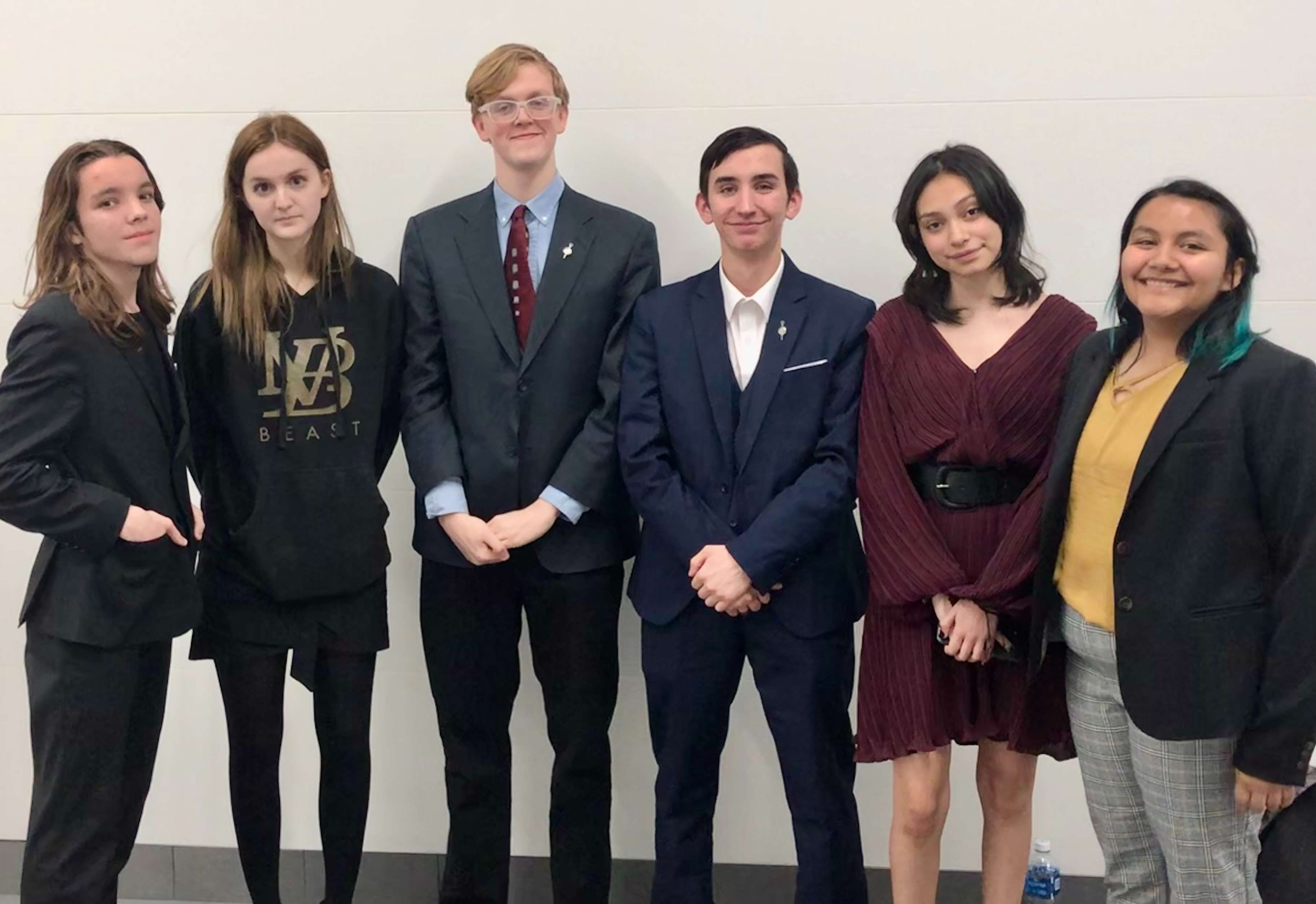 <b>GBHS students at District Congressional Debate Tournament -</b> Thomas Henrikson, Xanna Smith, Isiah Smith, Malachi Wasson, Milena Carbajal and Alondra Alvarez.