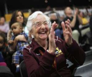 <b>Sister Jean Dolores Schmidt. </b>Photo courtesy <a href="https://www.luc.edu/campusministry/about/meetourteam/srjeandolores-schmidtbvm/">Loyola Chicago</a>