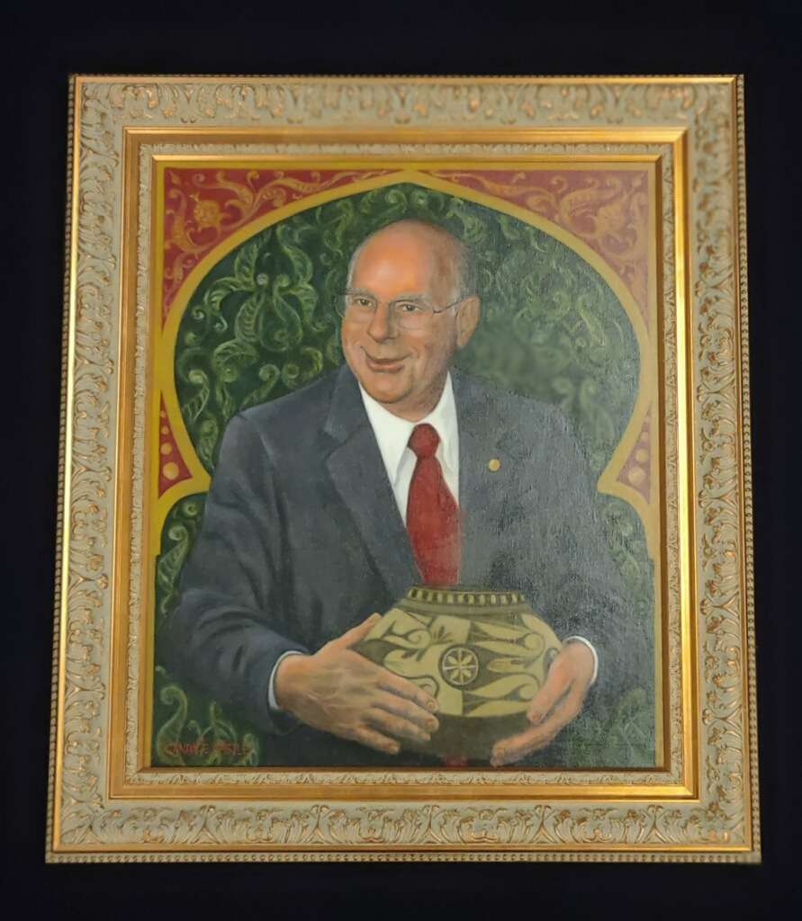 Painting of Richard Nolf that will be hung at the Wyeth-Tootle mansion as part of the celebration on Saturday/ Photo provided by Sara Wilson