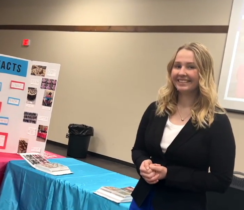 Kiley Stevenson, Ellinwood High School junior, won her second Barton County Youth Entrepreneurship Challenge on Tuesday, March 8.