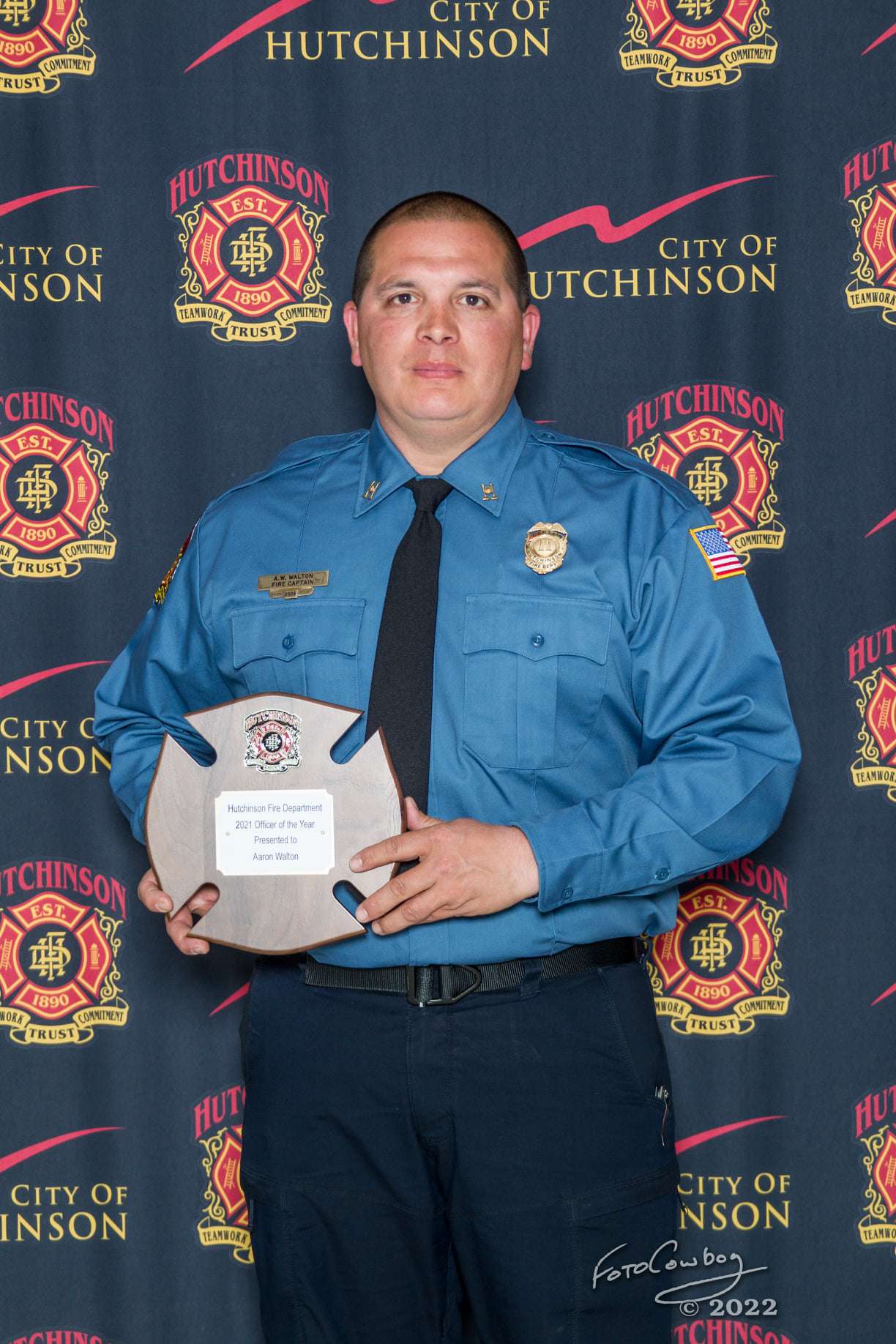 Capt. Aaron Walton was awarded Officer of the Year.
