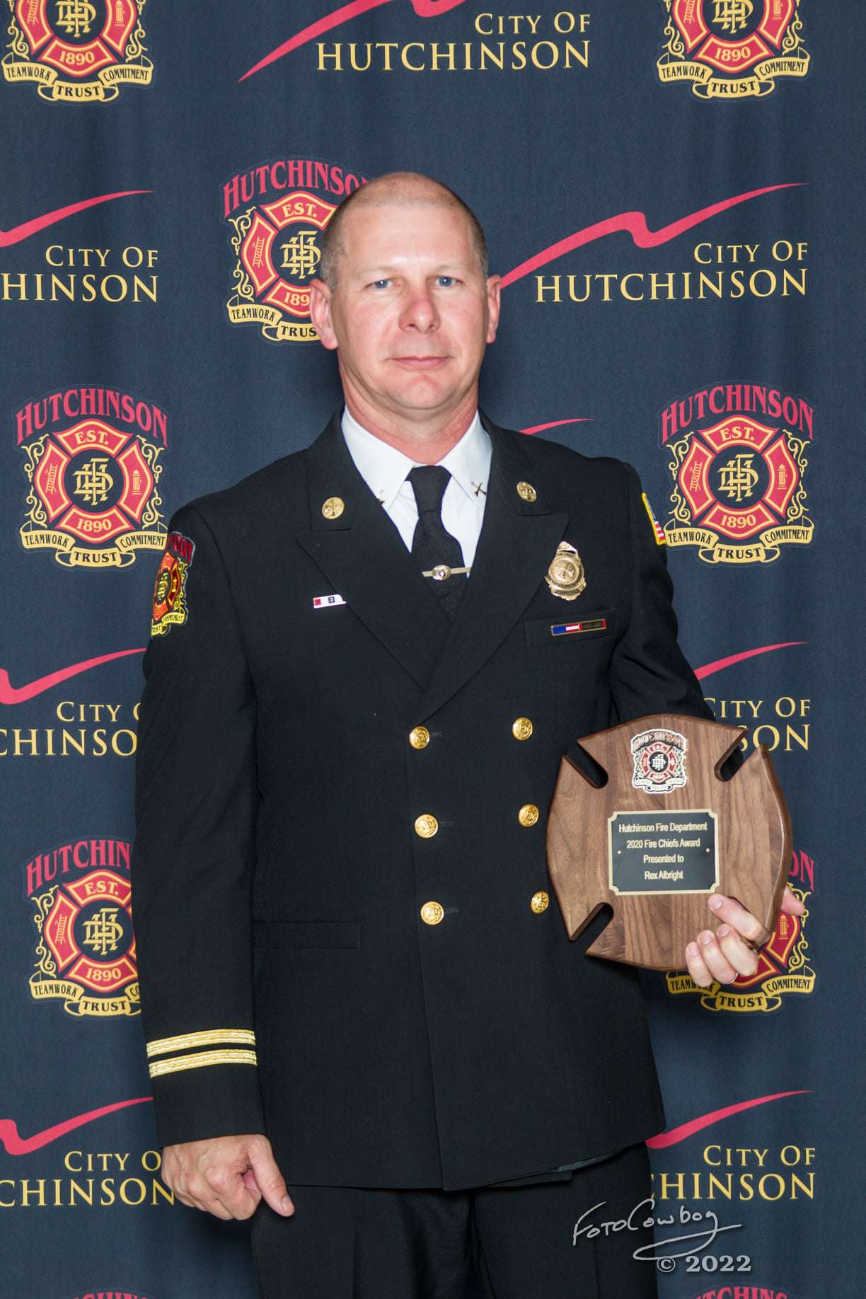 Battalion Chief Rex Albright won the Fire Chiefs Award.