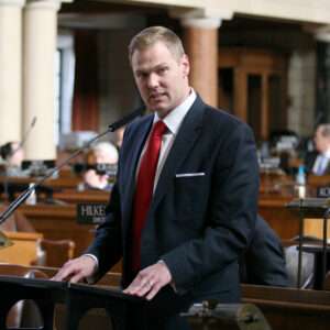 State Sen. Brett Lindstrom of Omaha (Courtesy of the Unicameral Information Office)